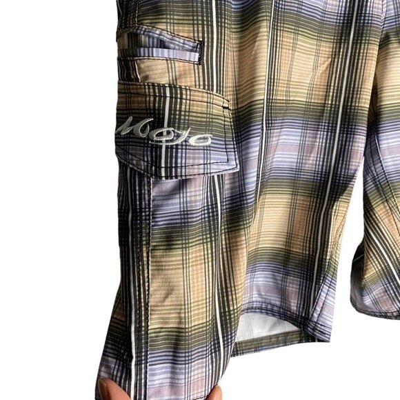 Mojo Sportswear Men's Plaid Stretch Fit Shorts - Picture 5 of 10